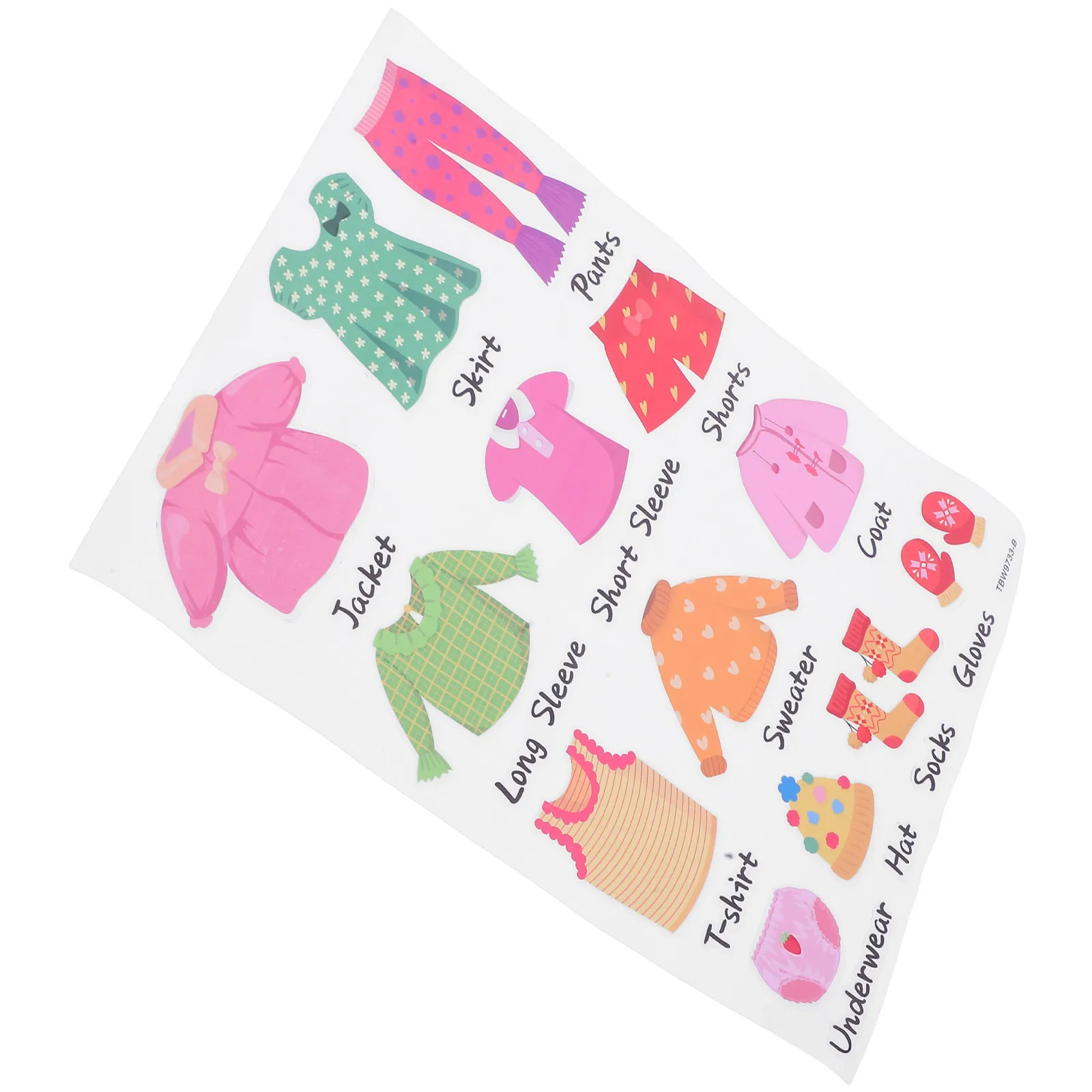 1세트 옷장 옷 라벨 PVC 스티커 의류 분류 라벨 방 옷장 정리함 옷장 데칼