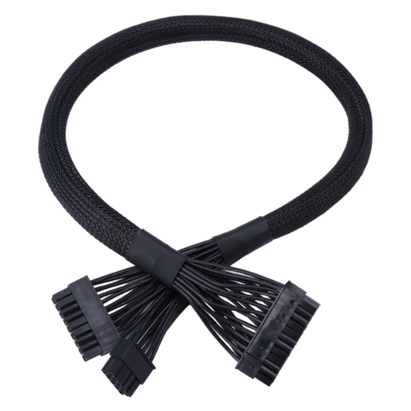 

Dropship ATX 24Pin To 18+10Pin Mainboard PSUs Modular Power Supply Cable 60CM Meshed Line