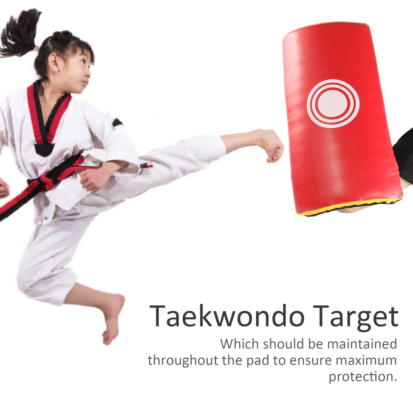 Taekwondo Target Training Equipment PU Leather Taekwondo Kick Pad Block Target Tear-resistant for Kickboxing