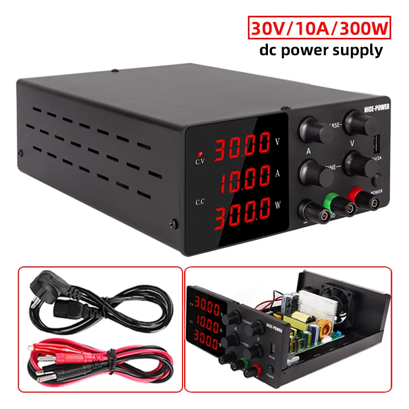 

30V 10A 5A DC Laboratory Power Supply Adjustable Voltage Regulator Switch Bench Power Source 60V 120V 3A 220V 110V USB Interface