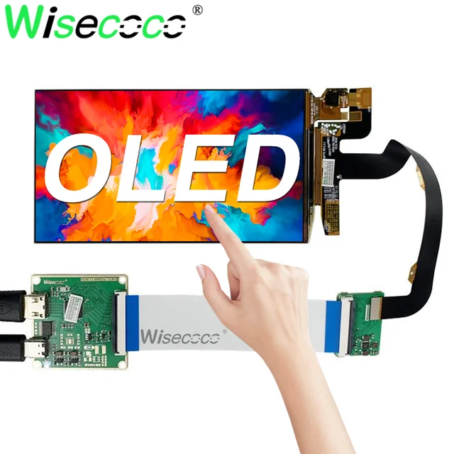 AM-OLED 5.5 Inch 1920x1080 OLED Screen IPS FHD 1080x1920 Multi-Touch Screen Raspberry Pi Display 60Hz Driver Board 1