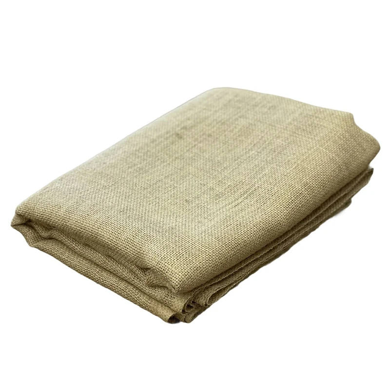 Tufting Cloth Cloth Poke Cloth Burlap Jute Cloth Natural Burlap Rolls For Craft Projects, Home