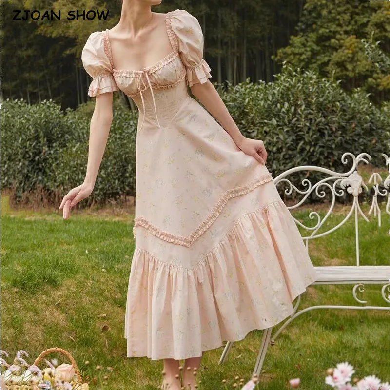 Cottagecore Long Sleeve Ruffle Hem Mini Dress, Spring Long Sleeve Dres –  bohemianoutsider