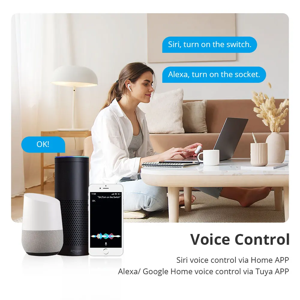 Zemismart-tomada Tuya Zigbee Brasil com Dois Interruptores Push Light Tomada Brasileira Inteligente Alexa e Google Home Control 20a - Image 5