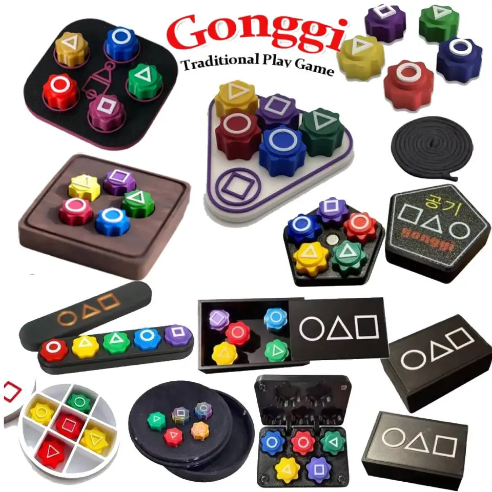Gioco Tradizionale Coreano Gonggi - Set Pietre Jack In ABS (6 Pezzi) - Gioco Di Abilità Per Bambini E Adulti - Sfide A 5 Round