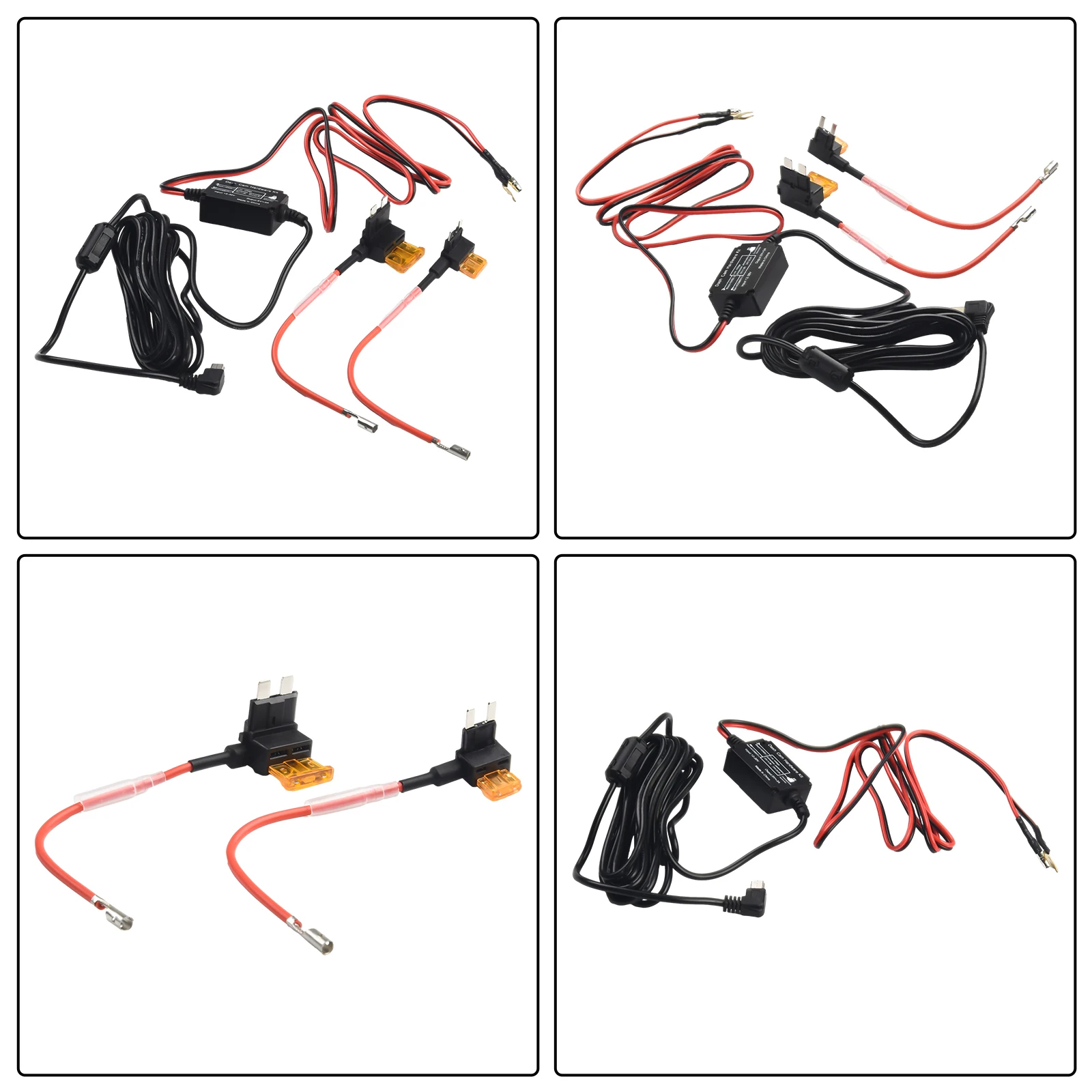 

Car Dash Cam Wire 3.2m Mirror DVR Hardwire Cable Kit Car Recorder 12/24V To 5V Mini Micro USB Cable Auto Dashcam Hardwiring Kit