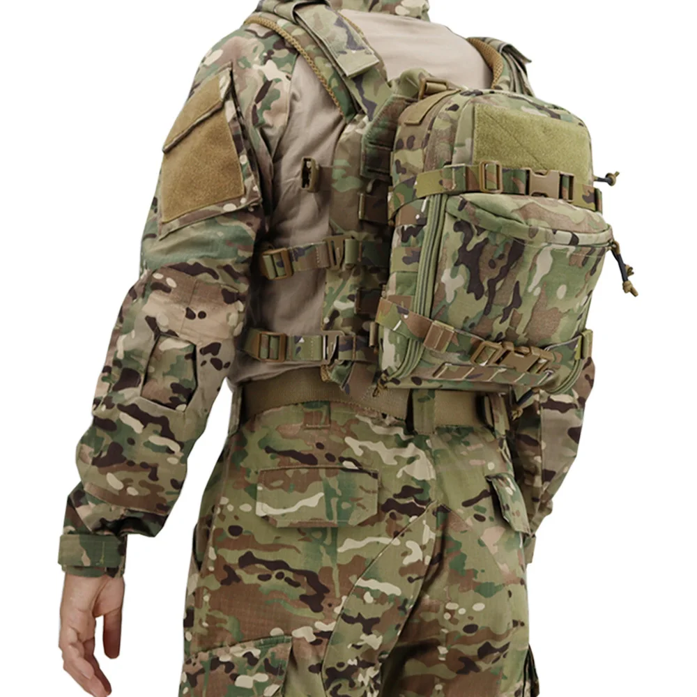 VULPO Tactical Hydration Bag Assault Backpack Molle Pouch Outdoor Water Bag Hunting Airsoft Vest Plate Carrier Gear 6
