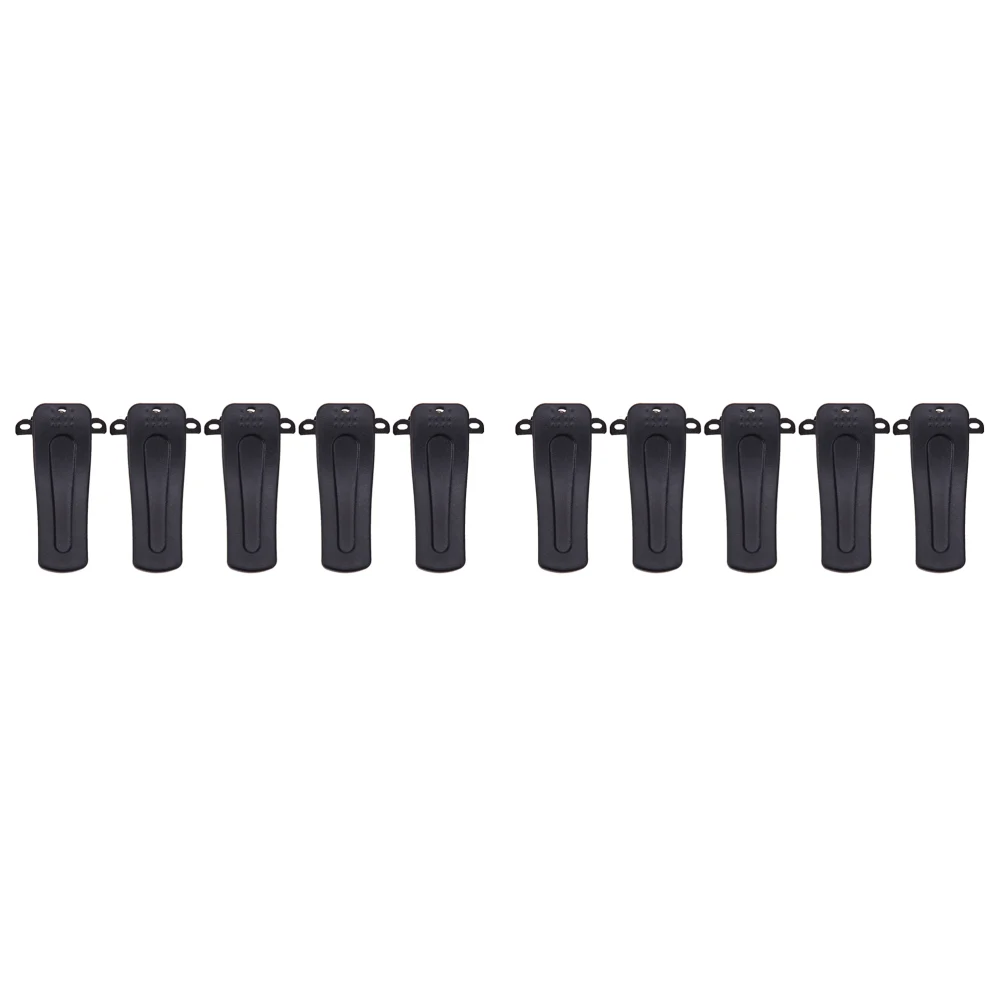 Pack of 5 Durable Walkie Talkie Belt Clips - PVC Back Clamp Interphone Accessories