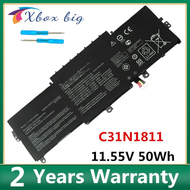 

11.55V 50WH C31N1811 Original Laptop Battery for ASUS 0B200-03080000 BX433FN UX433FN-2S for ZenBook 14 UX433F UX433FA-A5046R