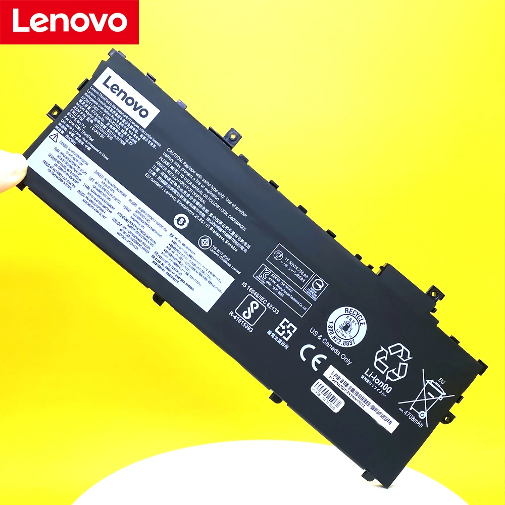 Bateria Original do Portátil para Lenovo Thinkpad Carbono x1 2023 Série 2023 01av429 Sb10k97586 01av431 01av494 Sb10k97587 Novo - Imagem 5