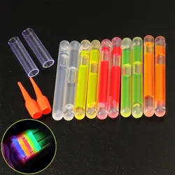Pack of 10 Bright Fluorescent Fishing Float Lightsticks (Mixed 10PCS)