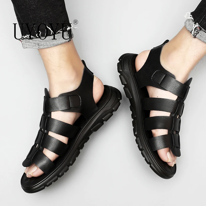 Designer Men's Sandals Summer Roman Korean British Sandals Outdoor for