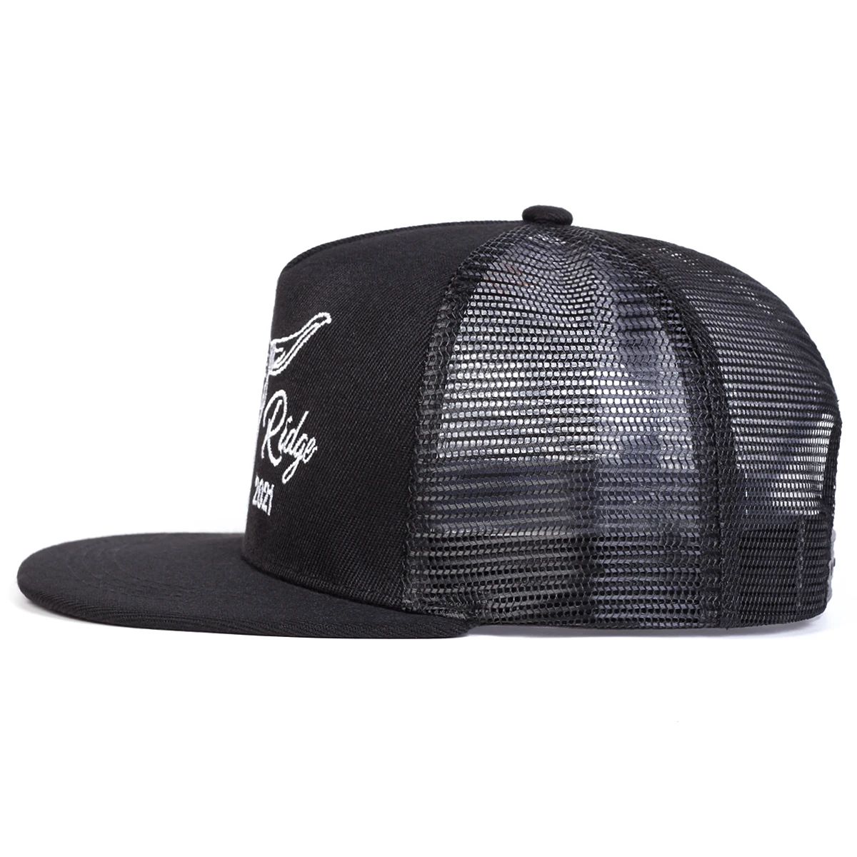 Unisex Hip-Hop-Netzhüte mit Ochsenkopf-Stickerei, Frühling, Sommer, Outdoor, verstellbare, lässige Baseballkappen, Trucker-Kappen, Sonnenschutzhut – Detail 3
