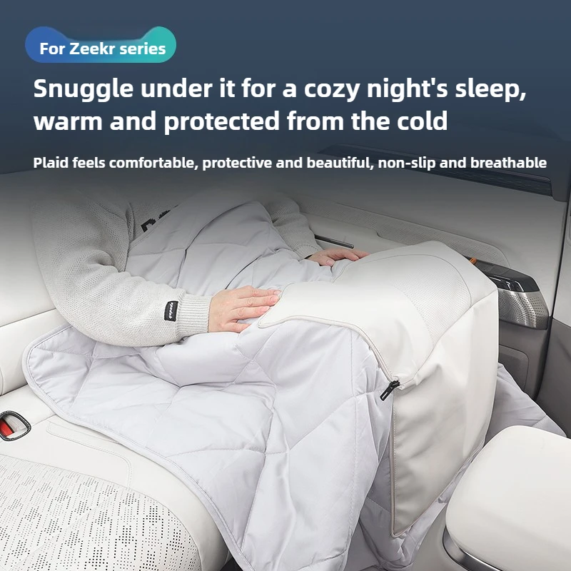 지커 9X/7X/001/007/007GT/009/X 2-in-1 베개 담요 - 다기능 요추 지지 쿠션, 자동차 내부 액세서리