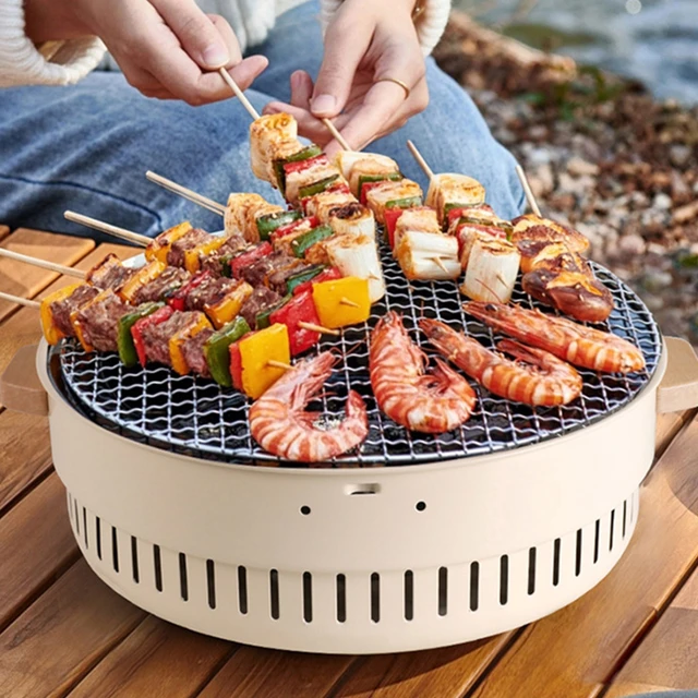 Surrounding Stove Cooking Tea Outdoor Camping Zibo Barbecue Oven Household  Small Bbq Grill Mat Set Bbq Grill Set with Case - AliExpress