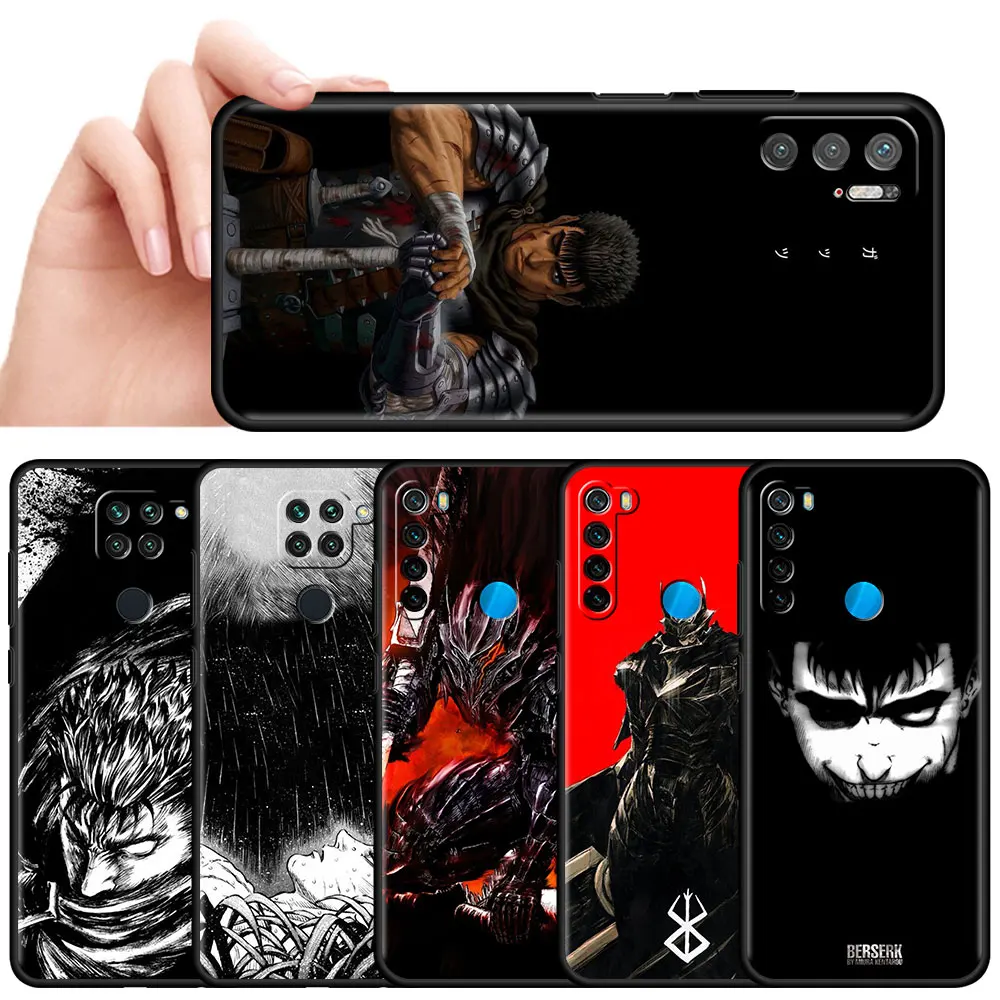 Чехол для Xiaomi Redmi Note 10 9 8 Pro 9S 10S 9A 9C NFC 7 K40 9T 8T 7A черный мягкий силиконовый чехол