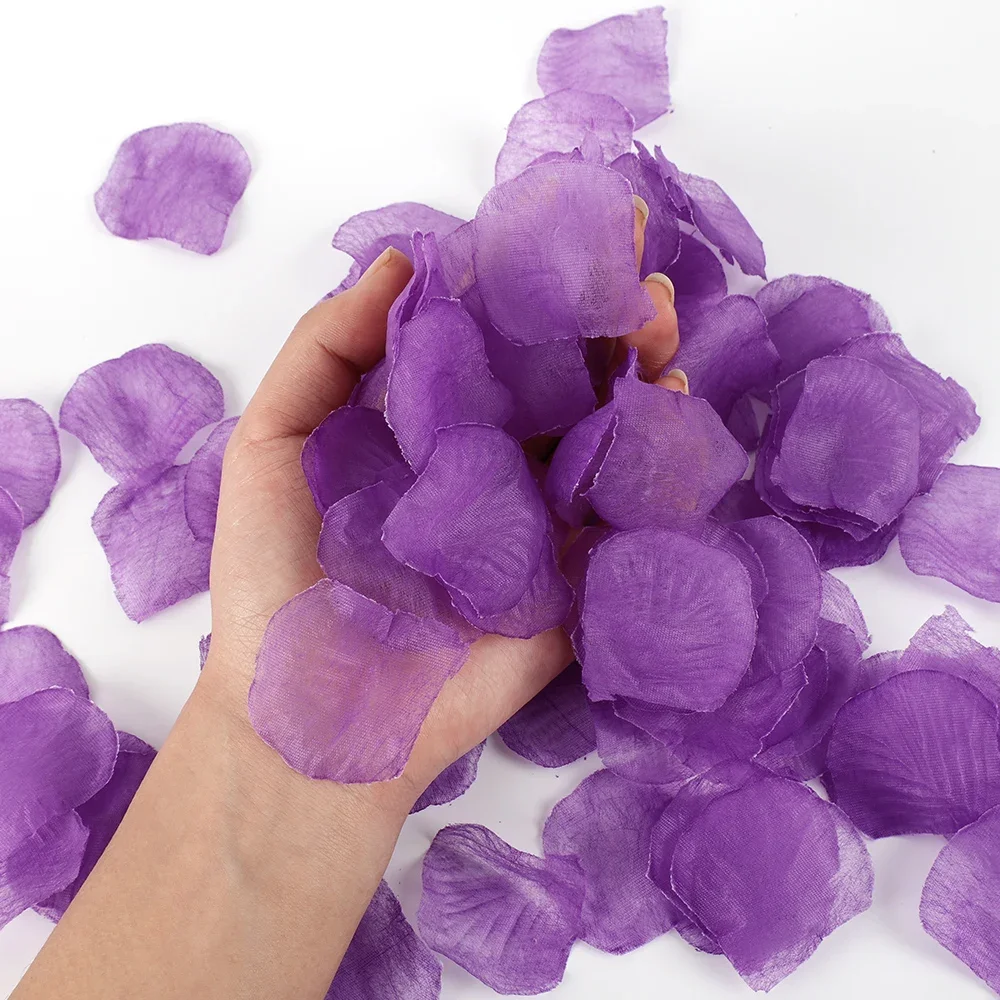 100/500/1000 Pétalos de rosa de simulación hogar flor