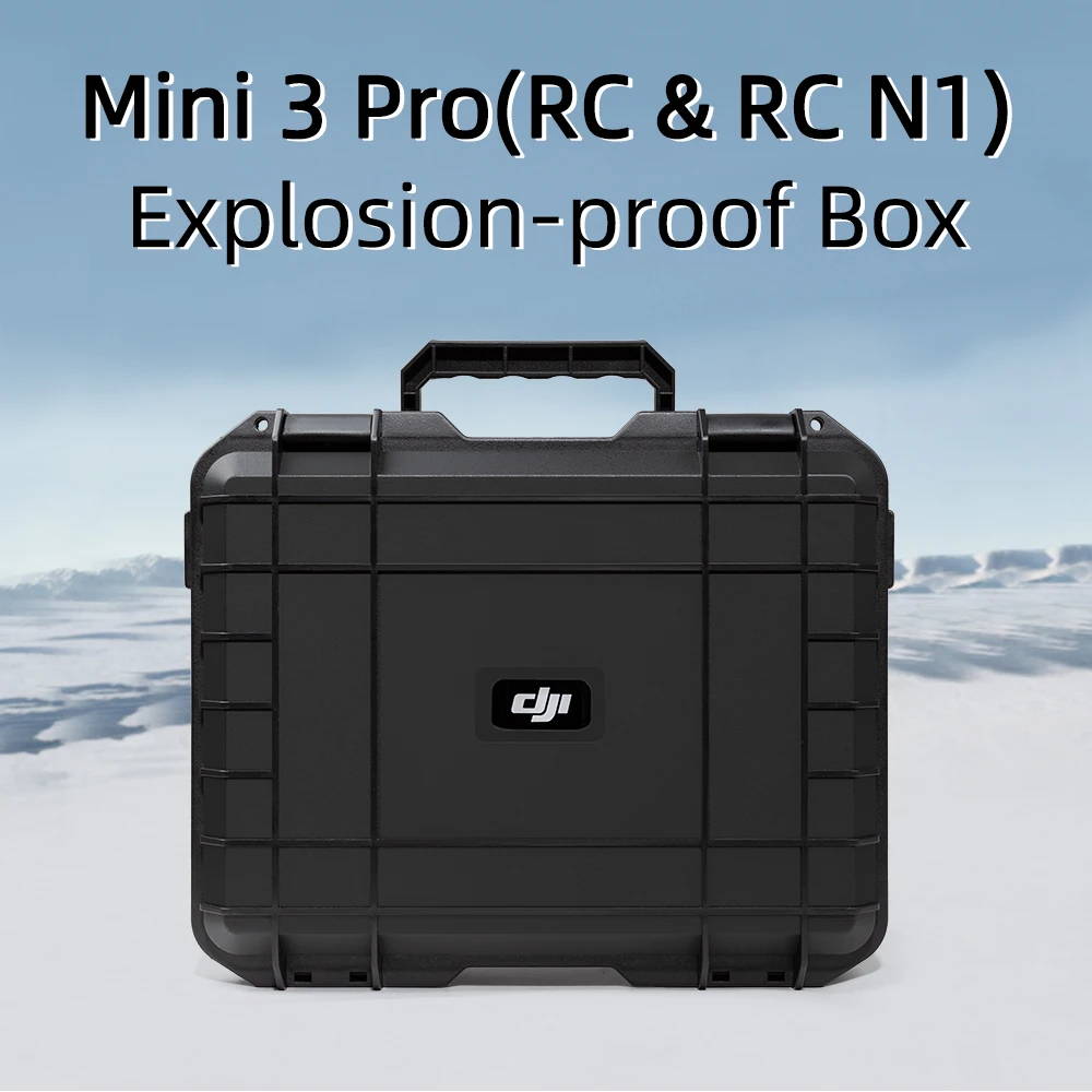 Drone DJI Mini 3 Pro installé dans la mousse découpée de l'étui, garantissant un maintien parfait et une protection anti-choc optimale.