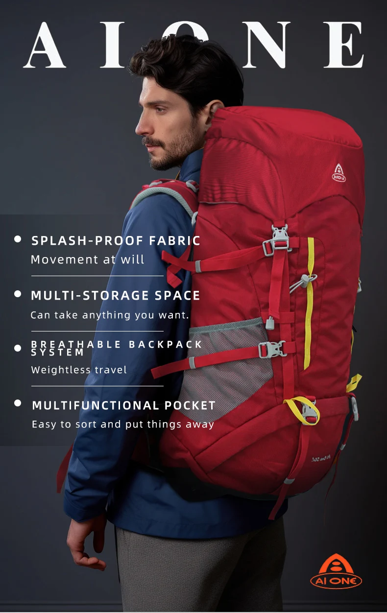 50L Waterproof Climbing Backpack 3