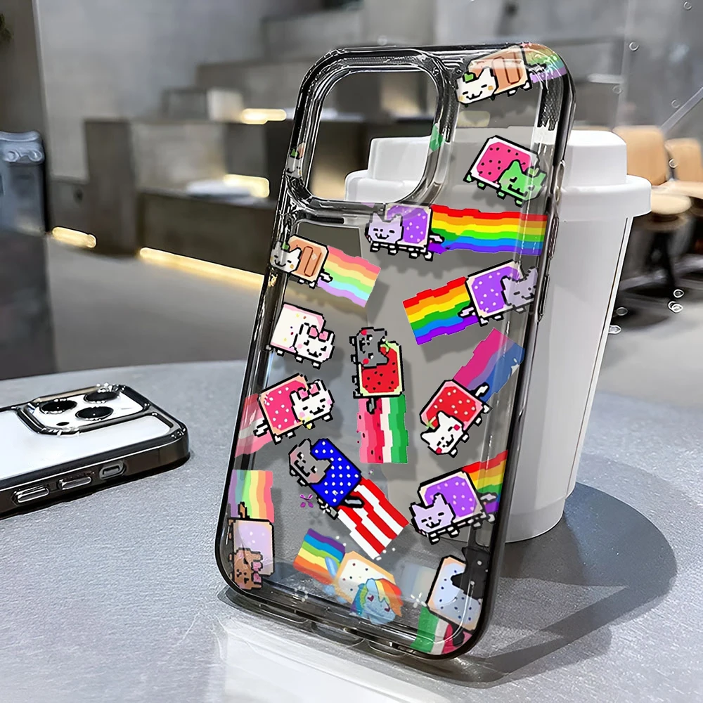 ตัวเลือกสินค้า เคสแมวตลก ป้องกันกล้อง iPhone 15/16/17 Pro Max