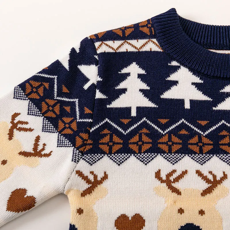 Boys Christmas Sweater Children Warm Pullover Girls Cartoon Knitted Autumn Winter Cotton Jumper New Kid Round Neck Casual Clothe cashmere sweater