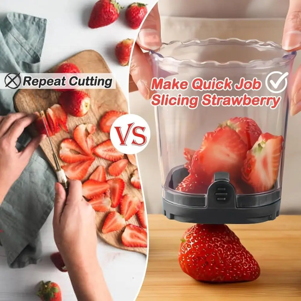 Easy to Use Cup Slicers Manual Operation Detachable Fruit Splitter ...