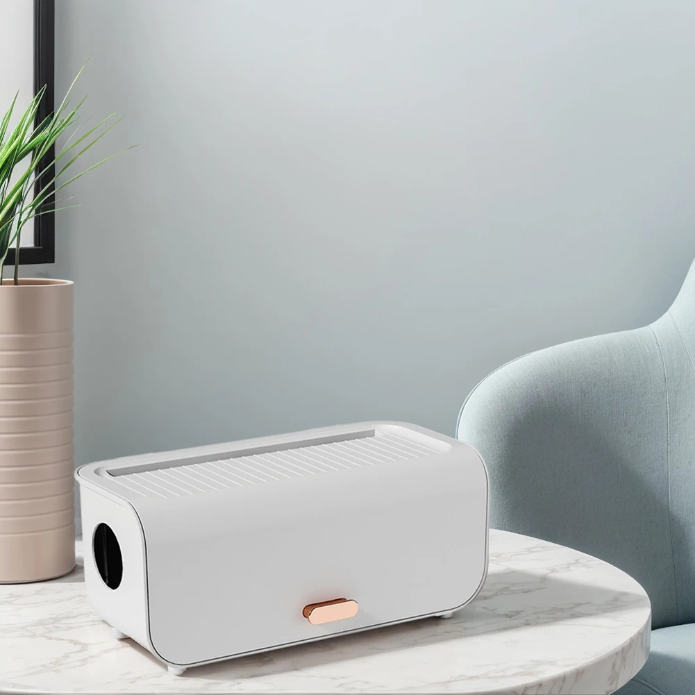 Desktop Line Storage Case Large Capacity Cable Organizer Box Power Strip Storage Box Charger Socket Organizer for Desk 5