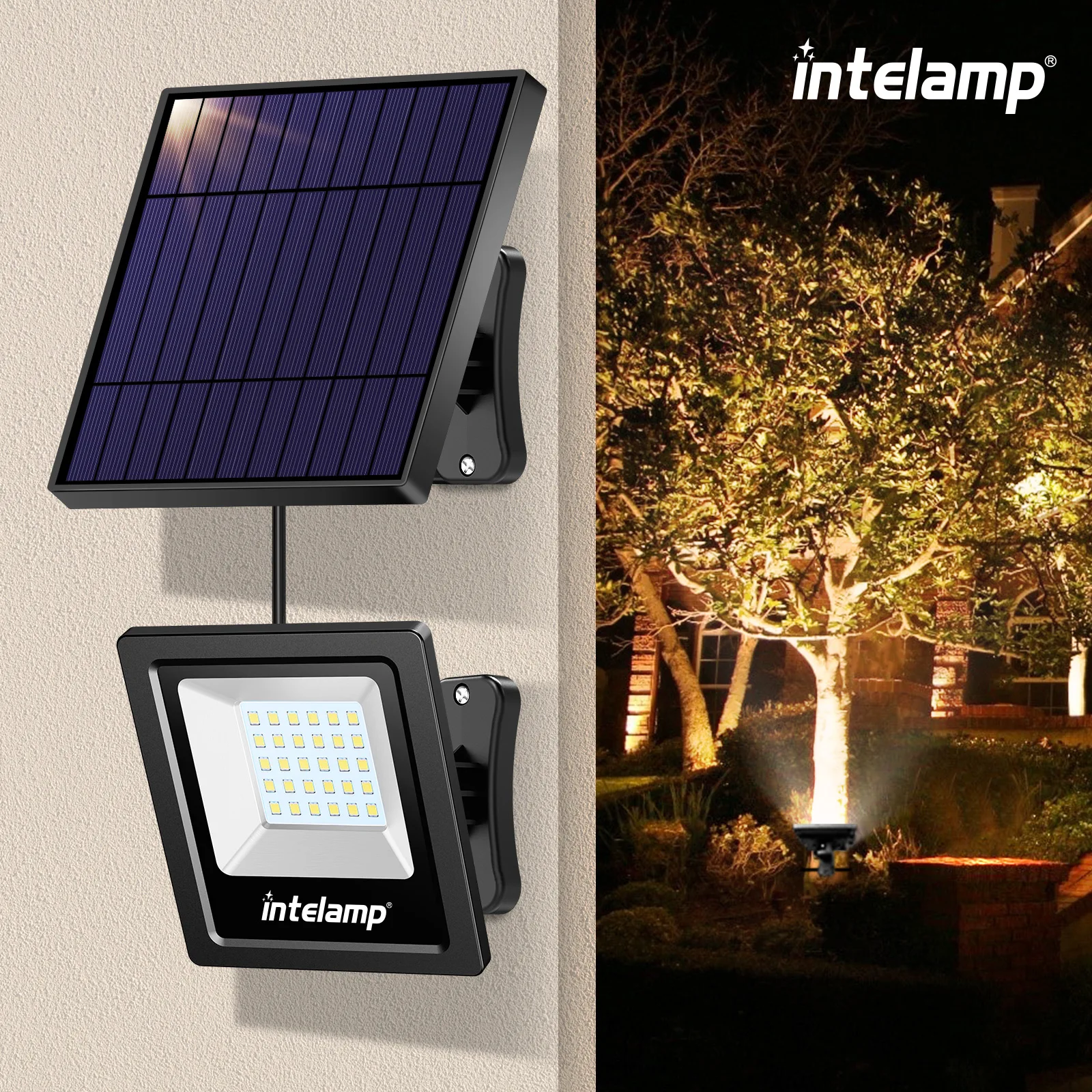 Solar Outdoor Lamp Solar Outdoor Light Super Bright Wall Solar Warm Light IP65 Waterproof Street Security for Many Outdoor Scenes