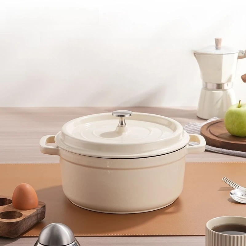 Enameled Cast Iron Casserole Pot 4