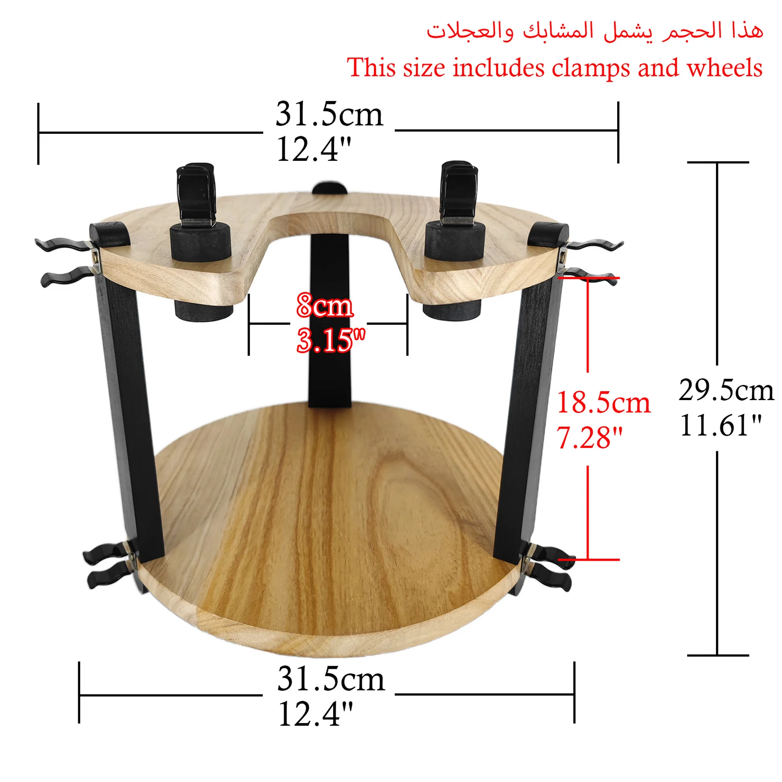 Shisha Stand Portable Wooden Hookah Table Station With Wheels Rolling for Hose Clamp Storage Vase protection Nargile Accessories