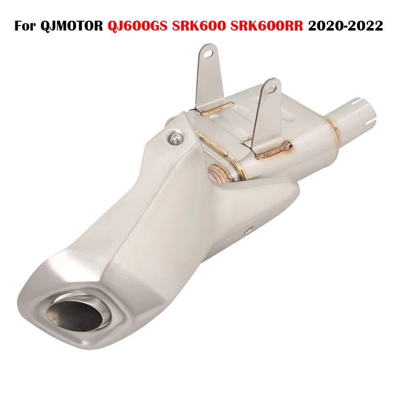 

Exhaust Pipe For QJMOTOR QJ600GS SRK600 SRK600RR 2020-2022 Stainless Steel Motorcycle Exhaust Middle Link Tube Muffler Slip On