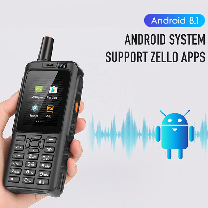 UNIWA F40  Zello Walkie Talkie IP65 Phone With Antenna 2.4 Inch Touch Screen 1GB+8GB Smartphone 4000mAh LTE Quad Core Cellphone