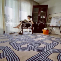 Ins French Fluffy Rugs for Bedroom Modern Furniture Living Room Decor Floor Mat Fluffy Cloakroom Carpet Soft Non-slip Lounge Rug 2
