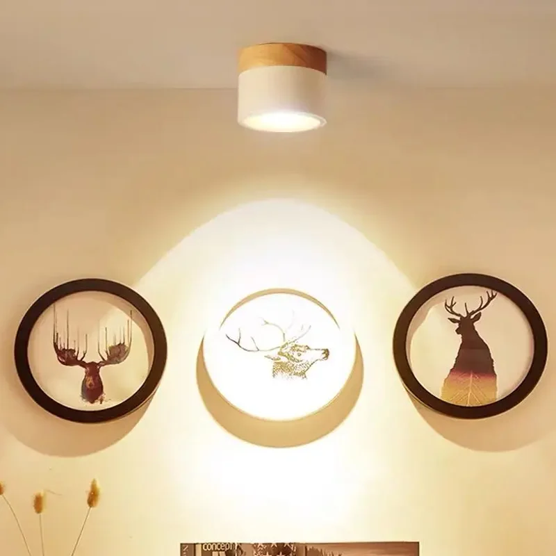 LED 다운라이트 AC85-265V 5W 7W 9W12W 15W Led 표면 장착 천장 다운라이트 실내 로비, 거실용 북유럽 스포트라이트