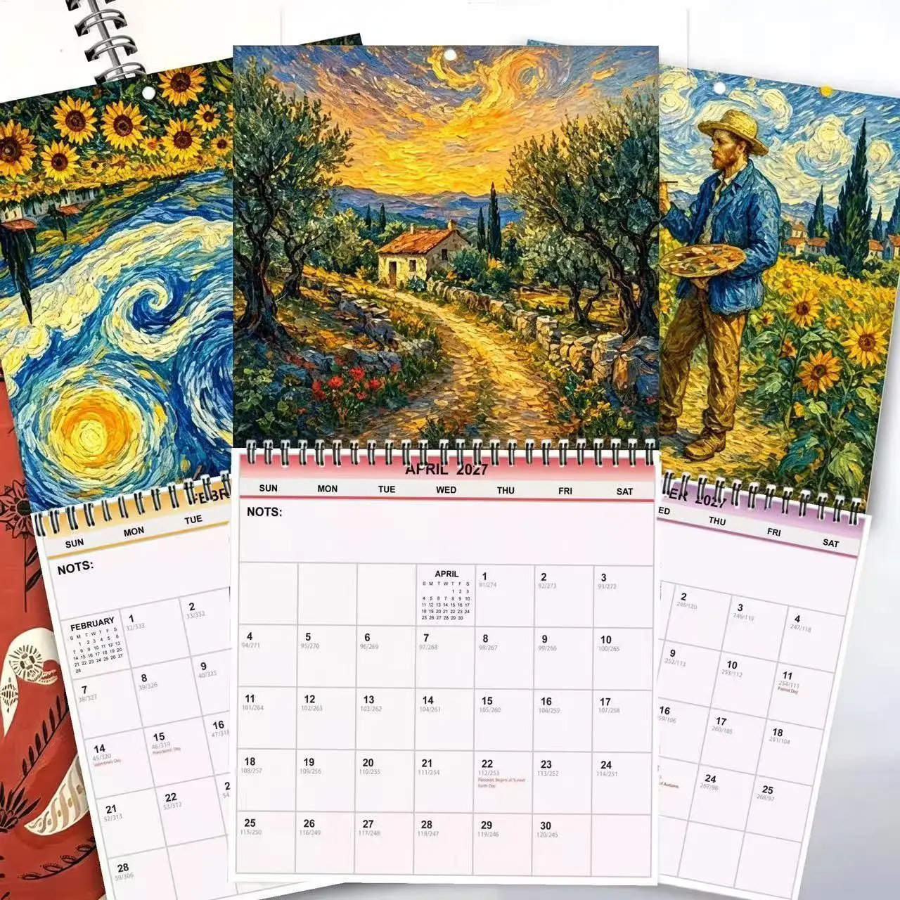 Calendario da Parete 2027 con Girasoli - immagine 2