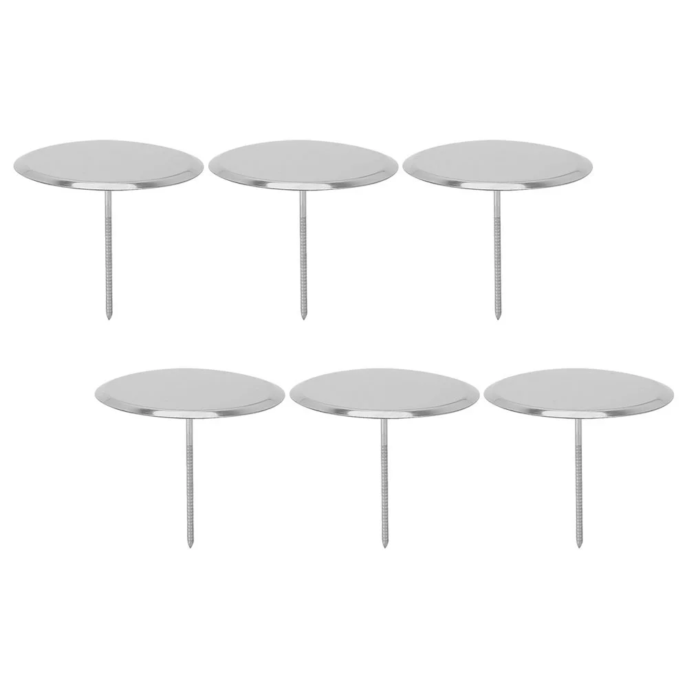 

6 Pcs Stainless Steel Mounting Nails Cake Flower Piles Decor Cupcake Bases Piping Tip Making