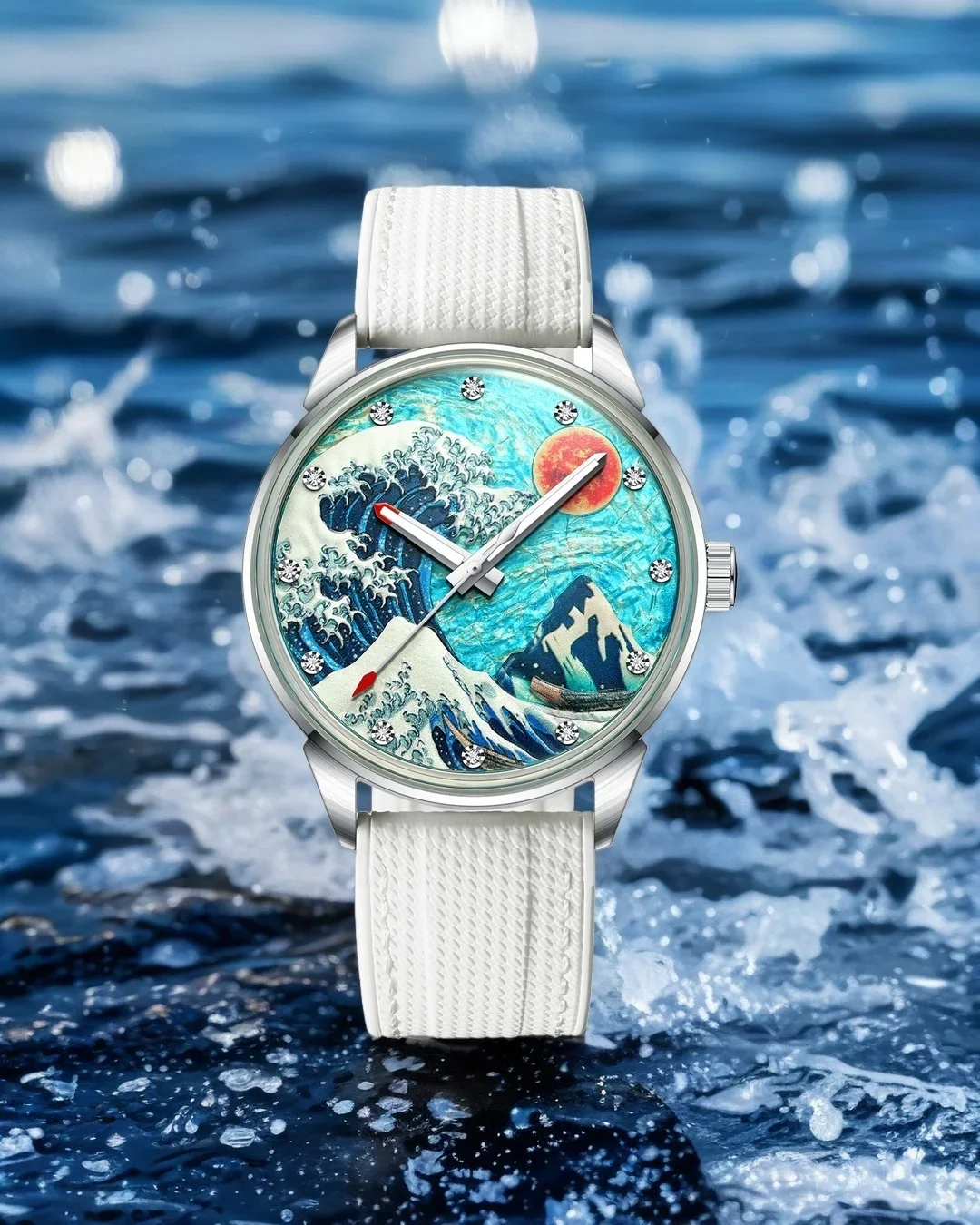 2025 neue Ailang Herren-Armbanduhr mit Kautschukarmband, automatische mechanische Uhr, wasserdicht, leuchtende Sport-Modeuhr – Detail 5