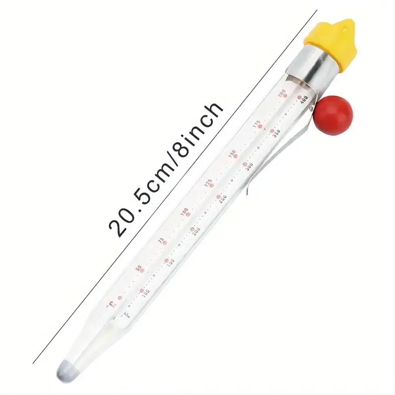 Instant Read Candy Thermometer - 3 Display Modes, Stainless Steel, Perfect For Baking, Candle Making & Cooking 4
