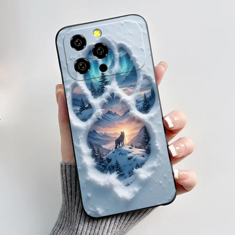 Luxury Silicone Phone Case with Cute Love Heart and Funny Rabbit Cartoon Design - Black Soft TPU Back Cover