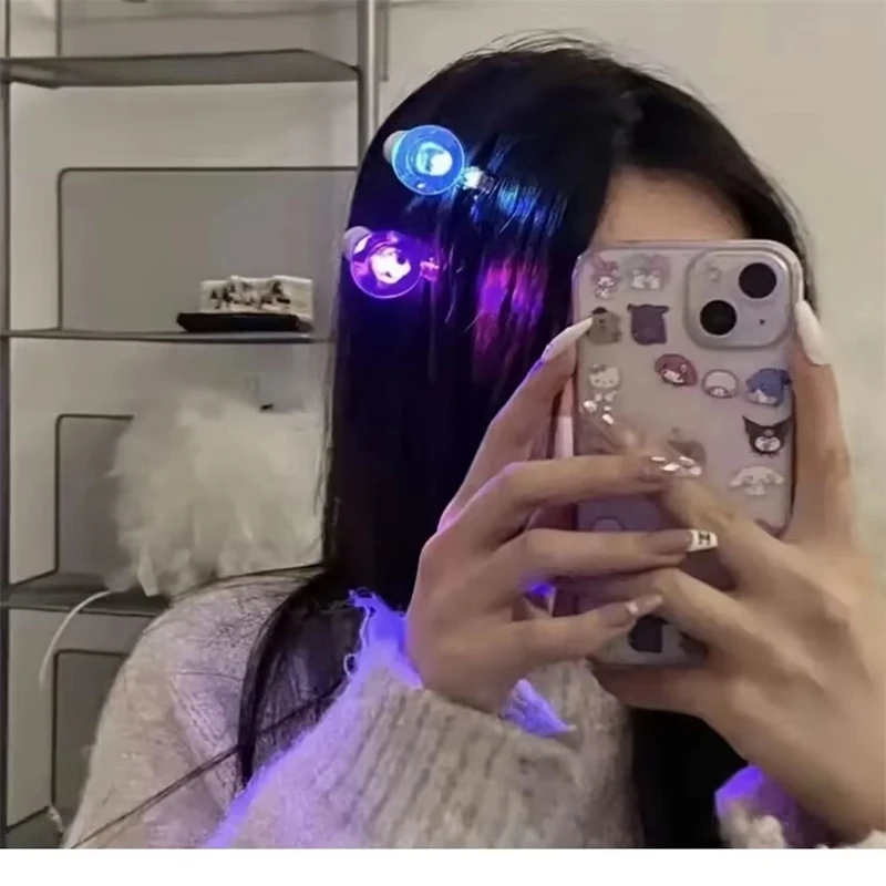 Leuchtende Glühbirne Haarspange Led leuchtende Glühbirne Haarspangen beleuchtete Glühbirnenform Haarspangen für Frauen Party Haarnadeln Haarschmuck – Detail 8