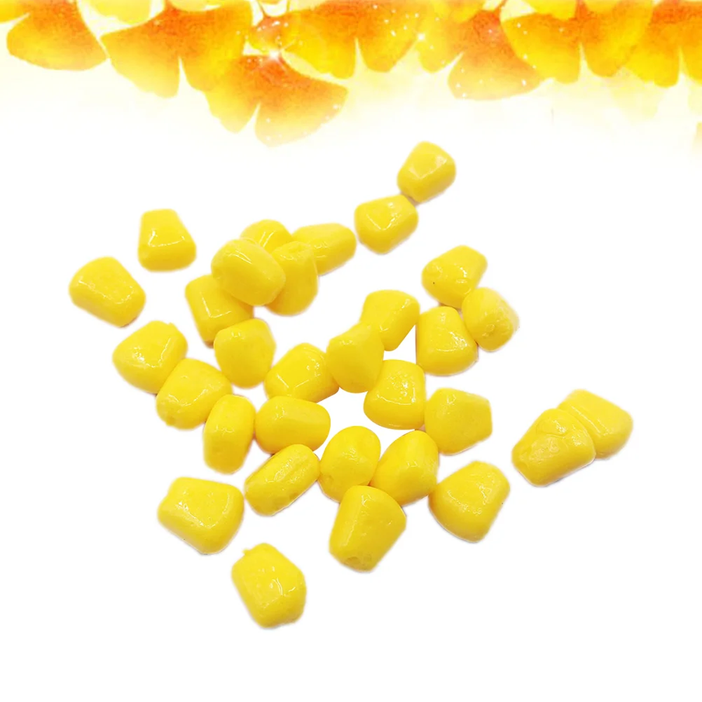 

100pcs Simulation Baits Artificail Corn Carp Fishing Lures Floating Baits Bionic Simulation Lure(Yellow)