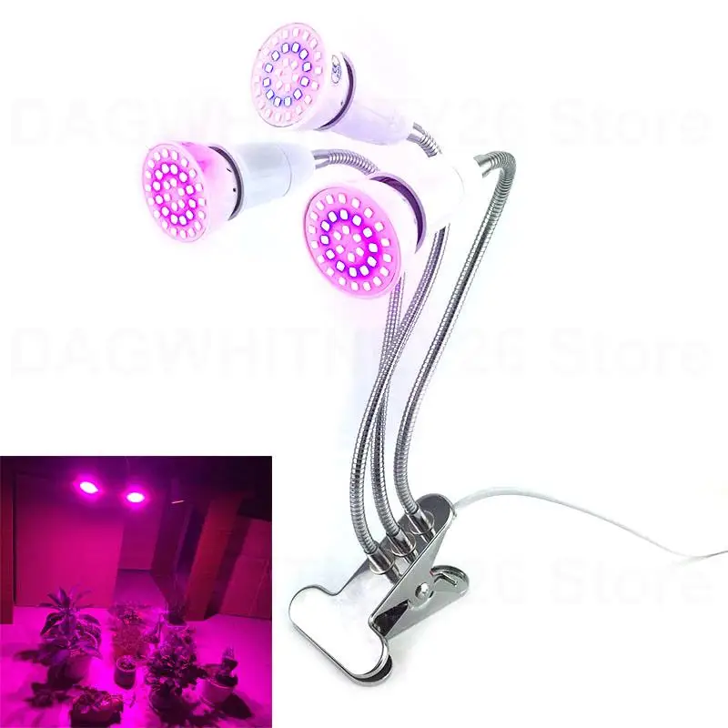 3 Head 36 54 72 LED  plant flower lamp growing light for indoor green house tent growbox hydro flower room growing lights U26