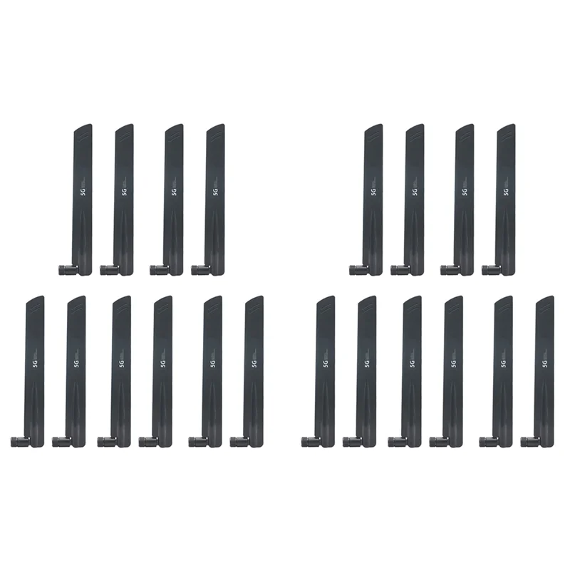 B92B-20 Pcs 3G 4G 5G 안테나 600-6000Mhz 18Dbi 게인 SMA 남성 무선 네트워크 카드 Wifi 라우터 높은 신호(C)