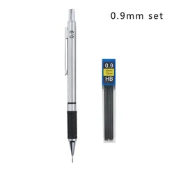 Premium Mechanical Pencil Set with Ergonomic Grip for Art, Drawing, and Office Supplies - Assorted Lead Sizes (0.9mm set)
