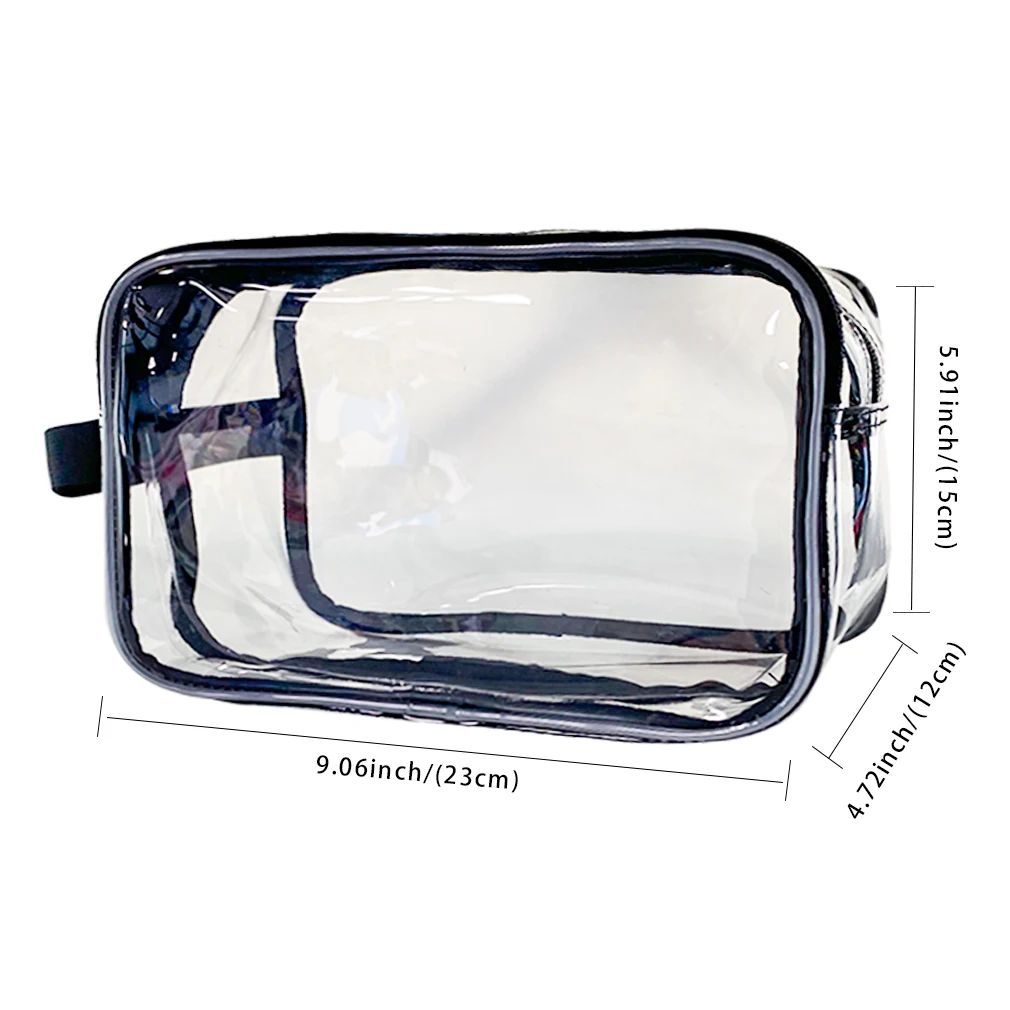 Portable Travel Cosmetic Bag Women Transparent Waterproof Makeup Storage Pouch Large Capacity Makeup Bags Clear Makeup Pouch