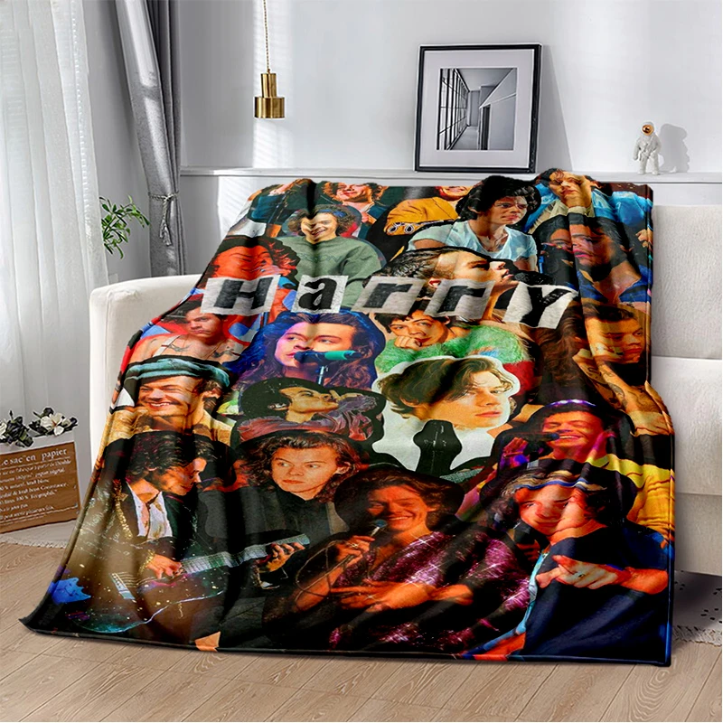 29 Style H-Harry Styles Singer Star Soft Flannel Blanket for Beds Bedroom Sofa Picnic,Throw Blanket for Leisure Nap Gift 6