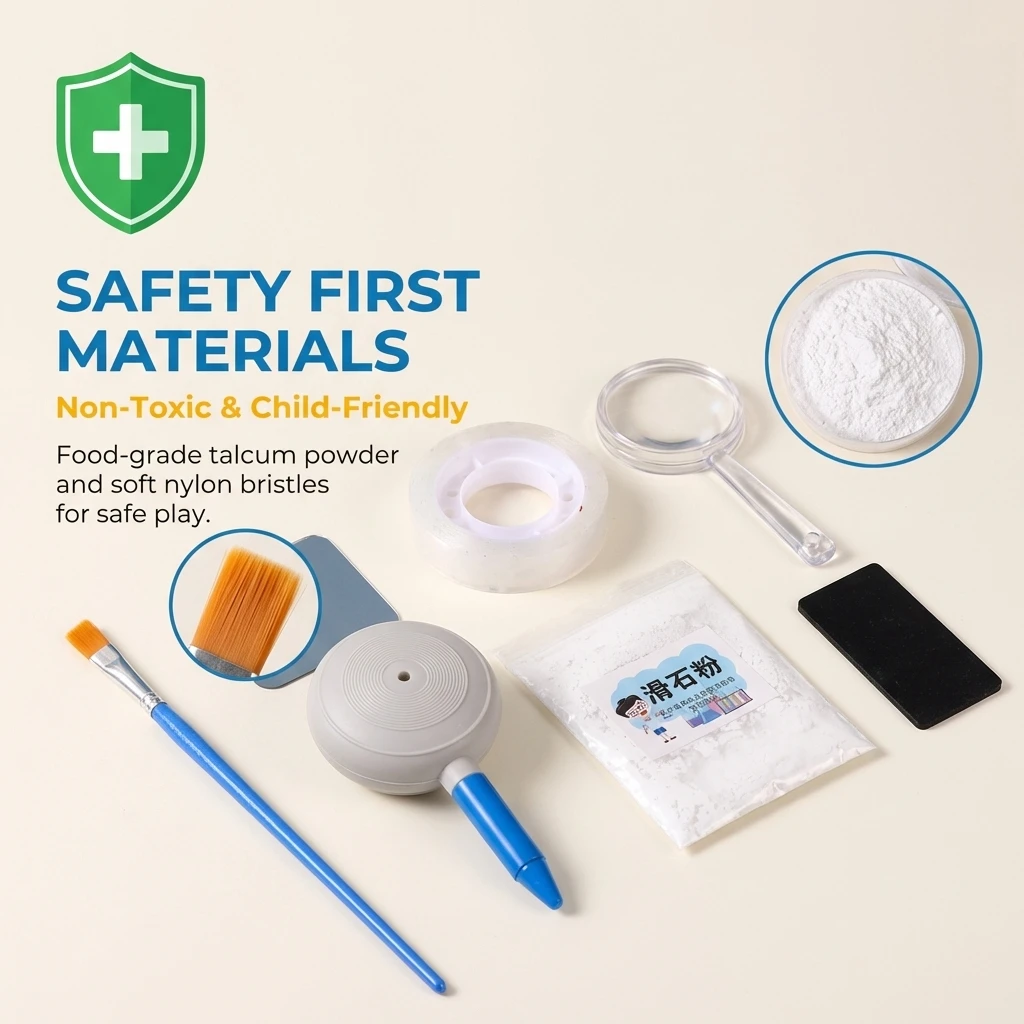 Fingerprint Authentication Science Experiment Kit - Educational Detective Puzzle Toy