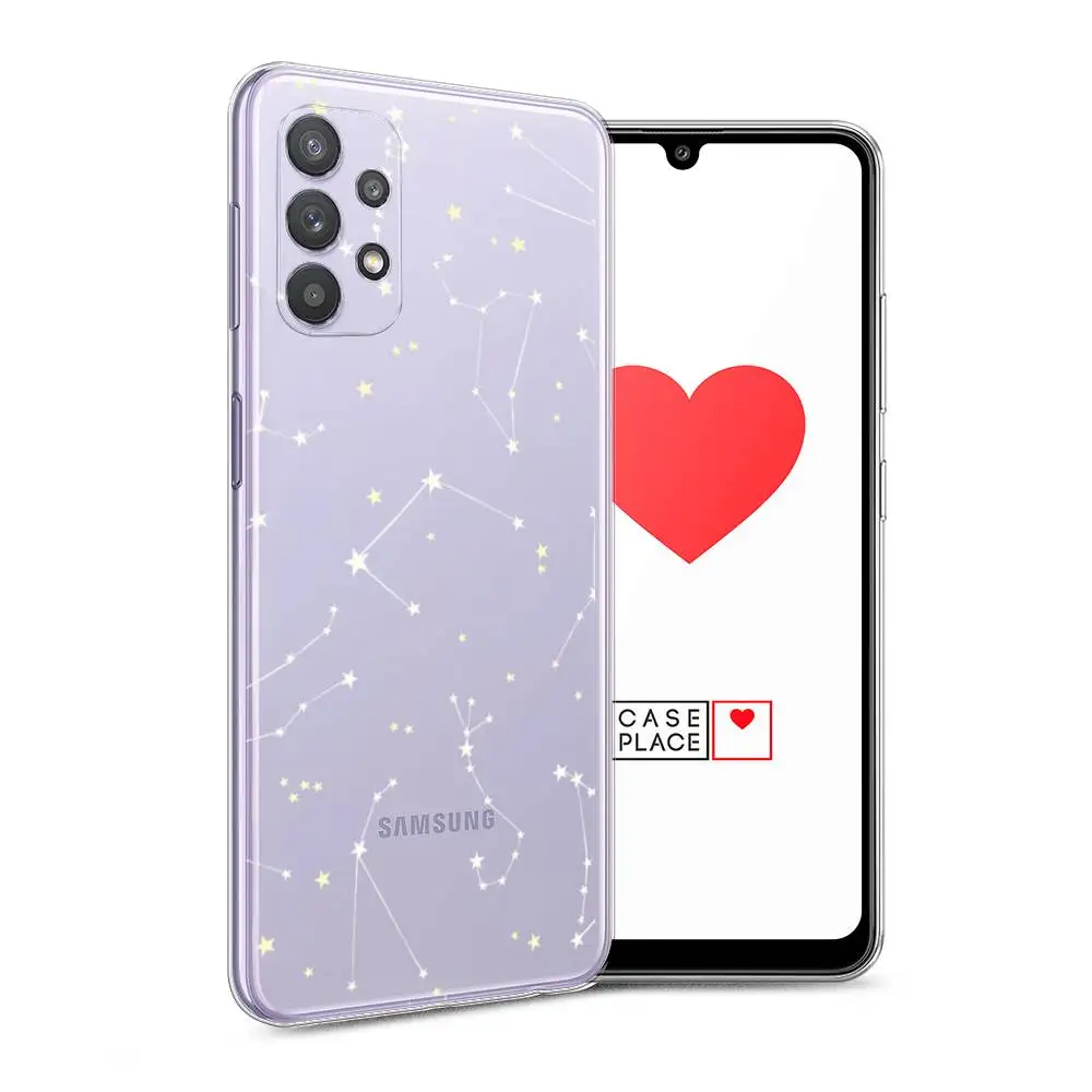 Silicone Case For Samsung Galaxy A32 Constellations Thin Soft Half-wrapped with bright print Phone accessories Mobile and smartphones protection clip