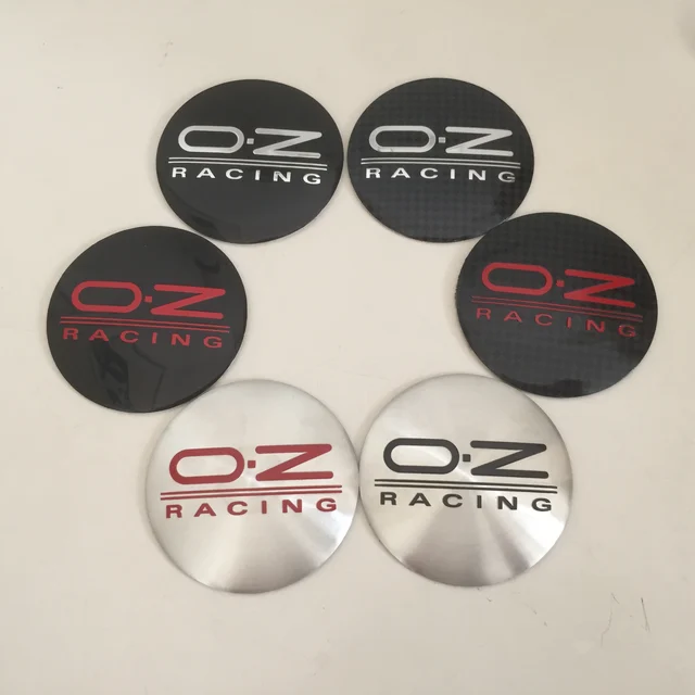 4pcs 50mm 56mm 60mm 65mm OZ O.Z logo Car emblem Wheel hub Center Cap Badge covers sticker Styling accessories