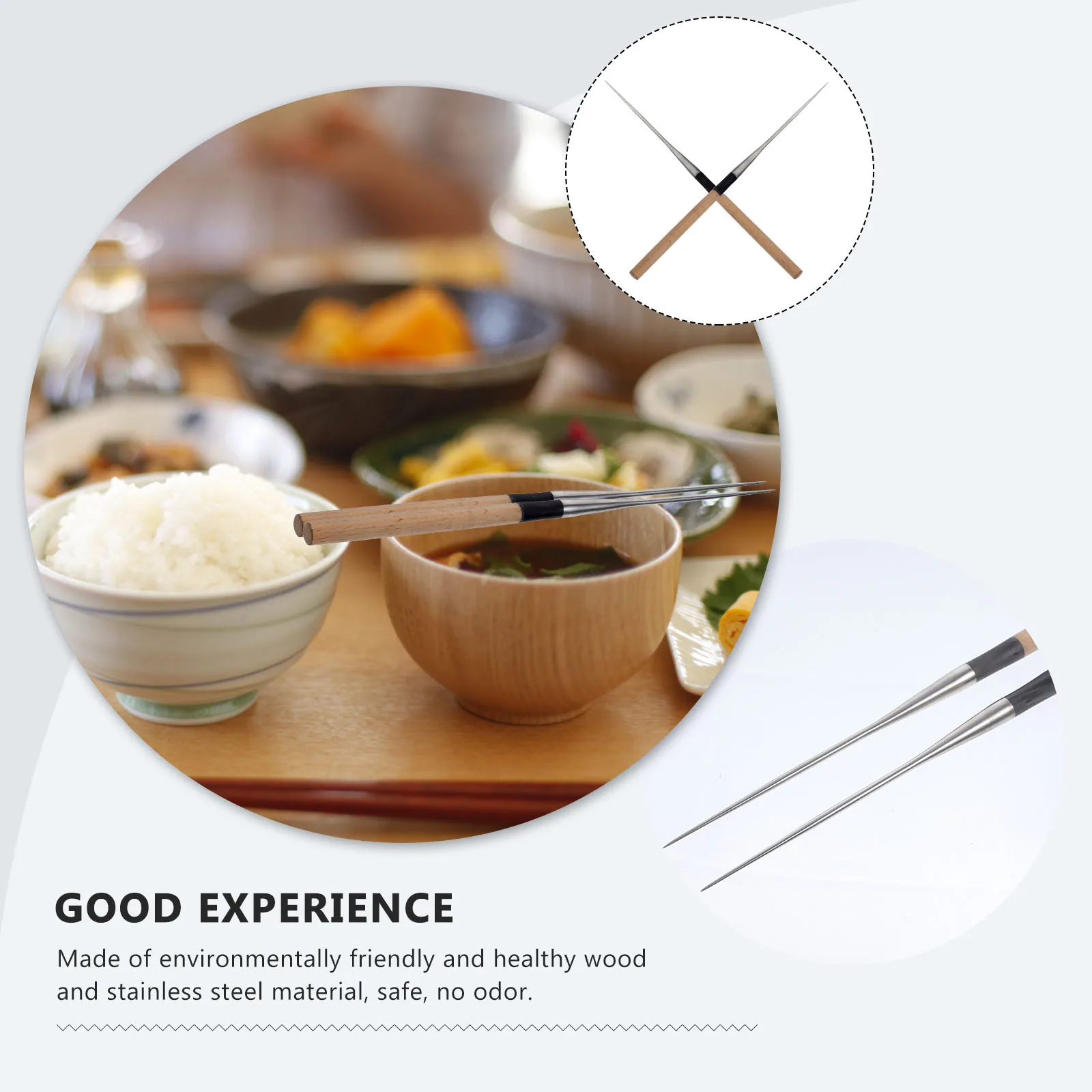 2Pcs Sashimi Chopsticks Japanese Style Travel Cutlery Moribashi Serving Utensils For Octopus Sushi Cooking Dinnerware cutlery set